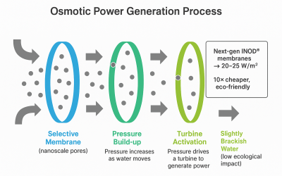 Osmotische Kraft – Blaue Energie aus Flüssen und Meeren könnte erneuerbare Energien revolutionieren